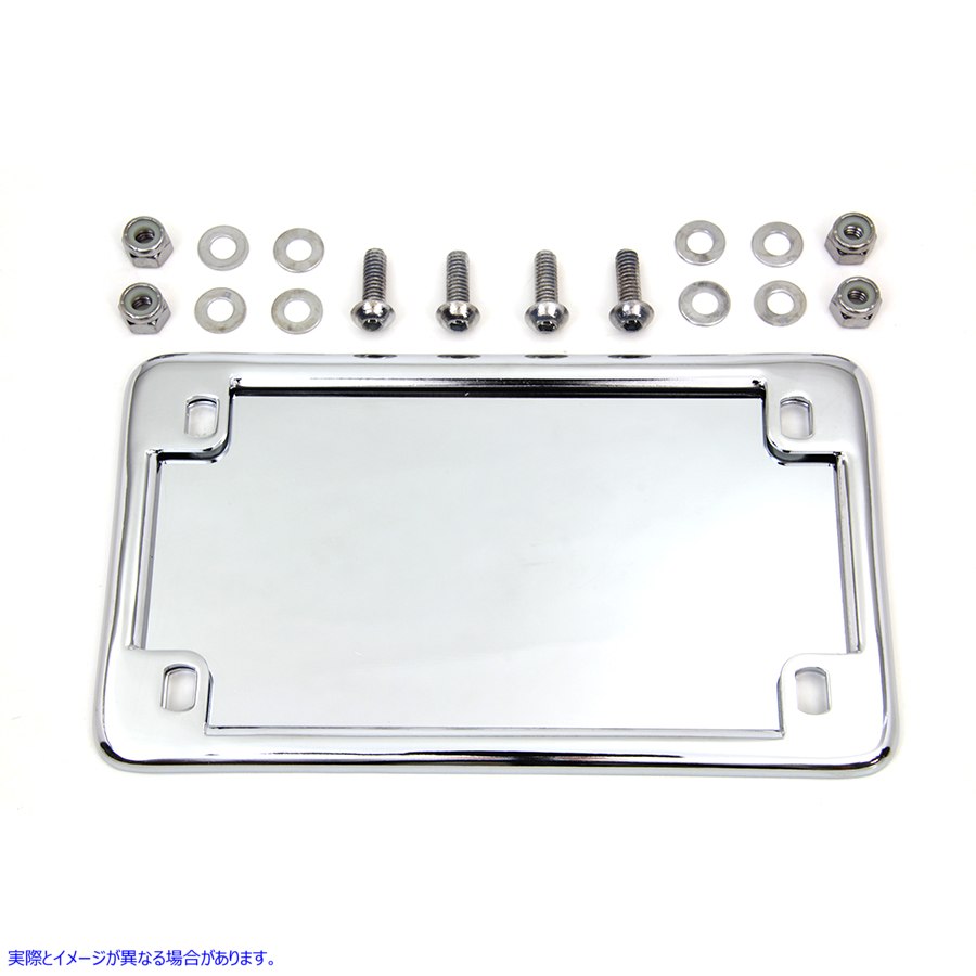 42-0066 ナンバー プレート フレーム キット クローム License Plate Frame Kit Chrome 取寄せ Vツイン (検索用／59863-94T