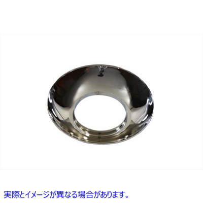 42-0073 クローム フロント ハブキャップ 4-1/2 インチ Chrome Front Hubcap 4-1/2 inch 取寄せ Vツイン (検索用／