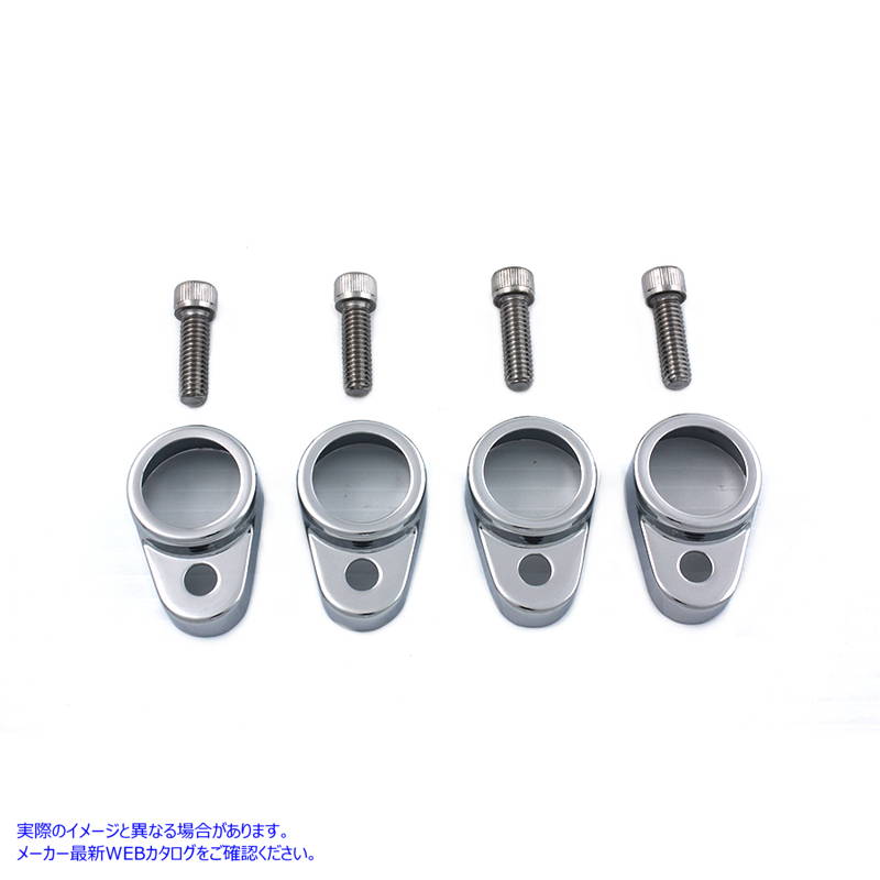 42-0115 タペットブロックカバーセット クローム Tappet Block Cover Set Chrome 取寄せ Vツイン (検索用／