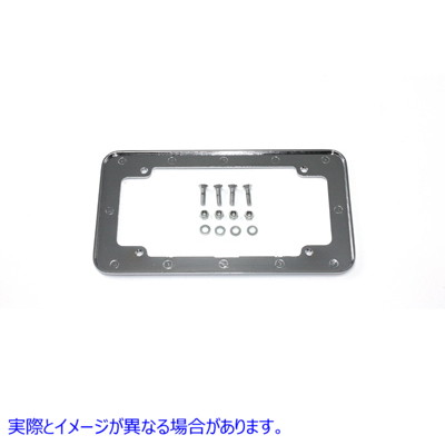 42-0153 License Plate Frame Chrome 取寄せ Vツイン (検索用／ V-Twin