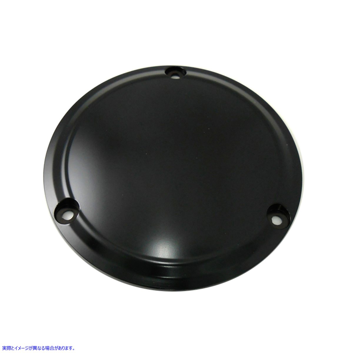 42-0195 マットブラック 3 穴スムースダービーカバー Matte Black 3-Hole Smooth Derby Cover 取寄せ Vツイン (検索用／