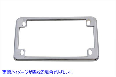 42-0210 ナンバープレートフレームクローム License Plate Frame Chrome 取寄せ Vツイン (検索用／