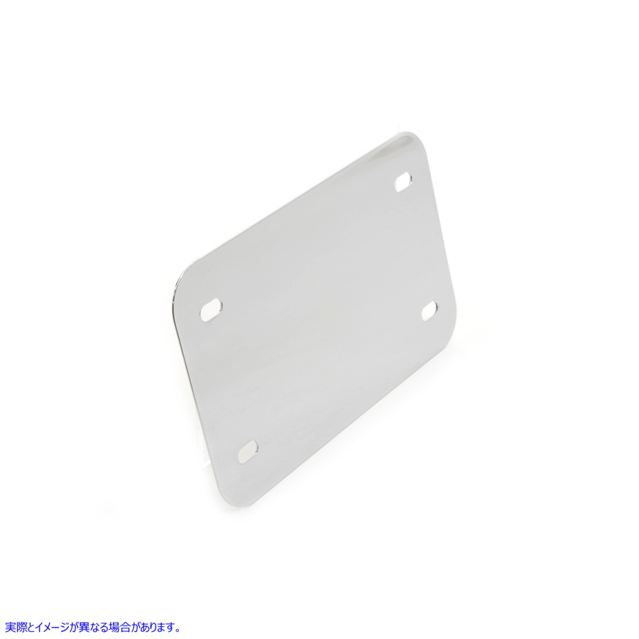 42-0221 ナンバー プレート フレーム バッキング プレート スムース スタイル クローム License Plate Frame Backing Plate Smoo