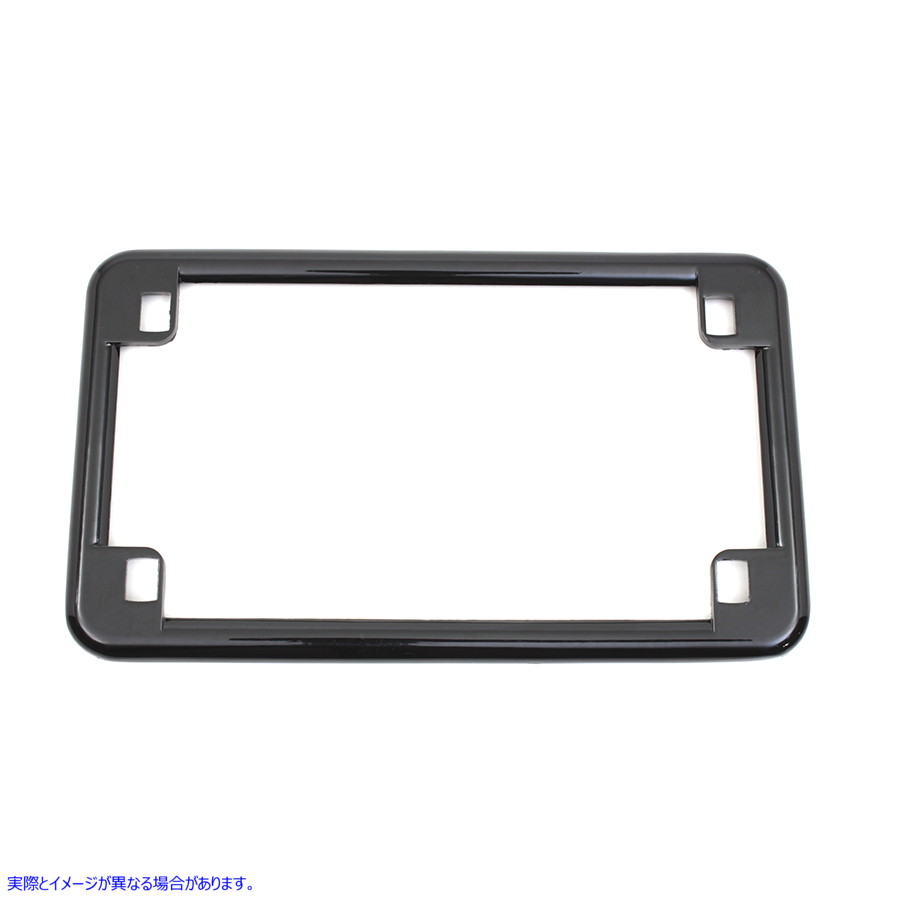 42-0271 ナンバープレートフレーム ブラック License Plate Frame Black 取寄せ Vツイン (検索用／