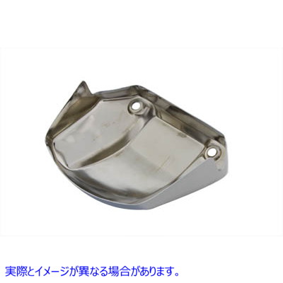 42-0307 クローム ヘッドランプ バイザー カバー カットアウトなし Chrome Headlamp Visor Cover without Cutout 取寄せ Vツイン