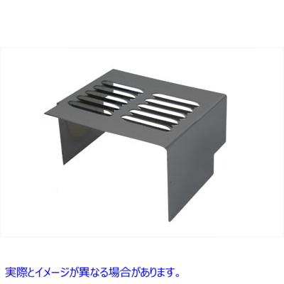 42-0500 Chrome Louvered Battery Side Cover 取寄せ Vツイン (検索用／ V-Twin