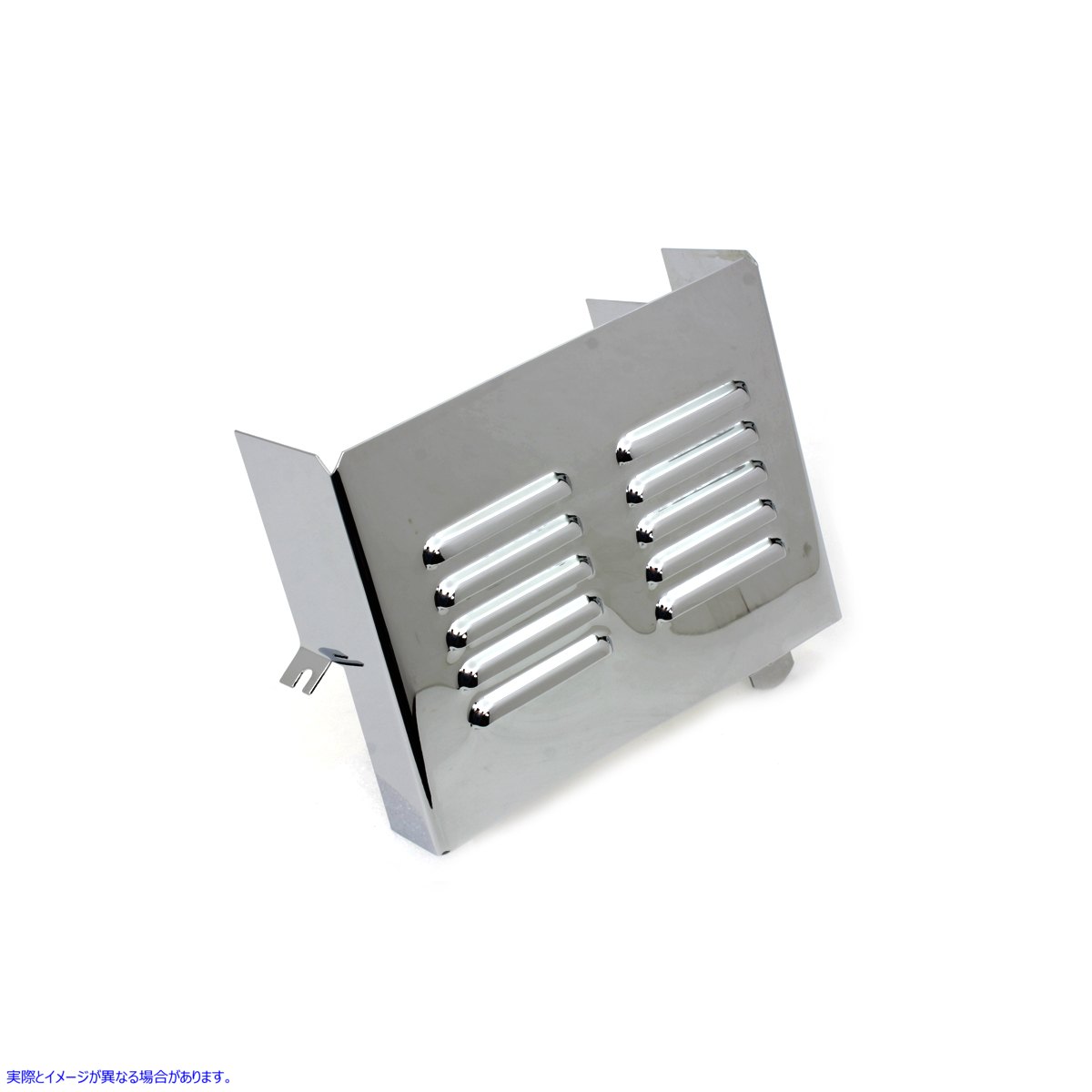 42-0507 Chrome Louvered Battery Side Cover 取寄せ Vツイン (検索用／ V-Twin