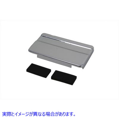 42-0512 クロムバッテリートップカバー 取寄せ Vツイン Chrome Battery Top Cover (検索用／66369-70