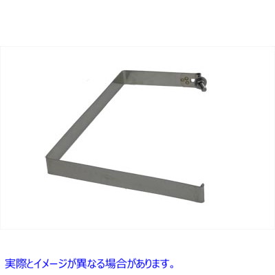 42-0517 ステンレススチール製バッテリーストラップ 取寄せ Vツイン Stainless Steel Battery Strap (検索用／66383-70