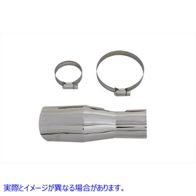 42-0523 クロームパイプジャンクションシールドフロント 取寄せ Vツイン Chrome Pipe Junction Shield Front (検索用／