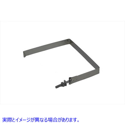 42-0524 ステンレススチール製バッテリーストラップ Stainless Steel Battery Strap 取寄せ Vツイン (検索用／66476-73A