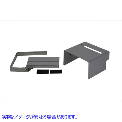 42-0542 クロームスロットバッテリーカバーキット 取寄せ Vツイン Chrome Slotted Battery Cover Kit (検索用／