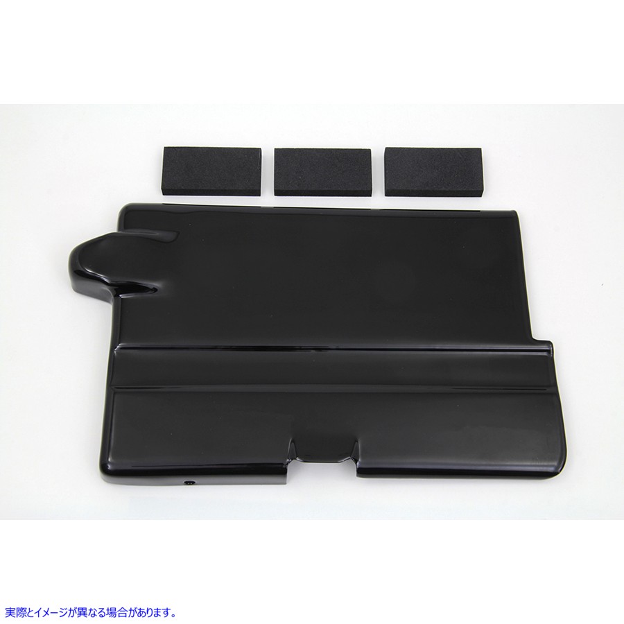 42-0572 バッテリートップカバー ブラック 取寄せ Vツイン Battery Top Cover Black (検索用／