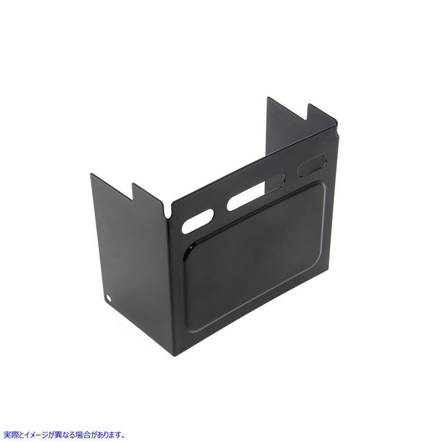 42-0585 ブラックエンボスバッテリーサイドカバー Black Embossed Battery Side Cover 取寄せ Vツイン (検索用／66347-91 66367-