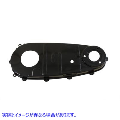 42-0619 ブラックのインナープライマリーカバー 取寄せ Vツイン Black Inner Primary Cover (検索用／60620-36