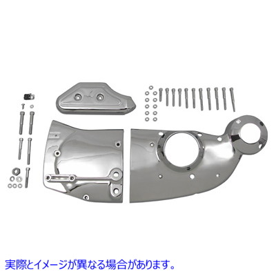 42-0651 クロームカムとスプロケットカバーキット 取寄せ Vツイン Chrome Cam and Sprocket Cover Kit (検索用／