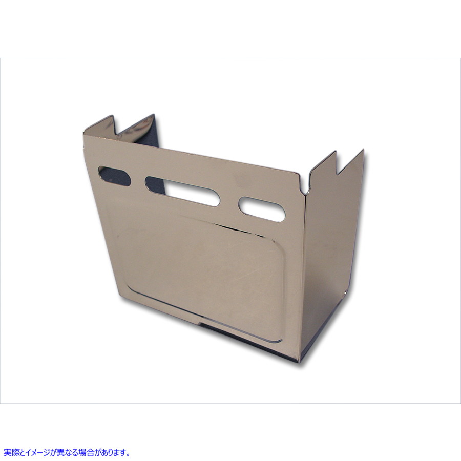 42-0714 クロームエンボスバッテリーサイドカバー Chrome Embossed Battery Side Cover 取寄せ Vツイン (検索用／66347-91 66367