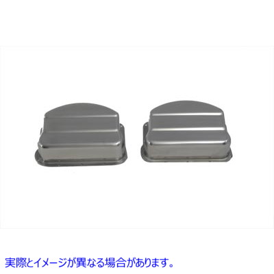 42-0771 レプリカステンレス鋼パンヘッドバルブカバー 取寄せ Vツイン Replica Stainless Steel Panhead Valve Cover (検索用／1