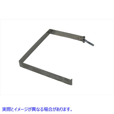 42-0798 バッテリーストラップ ステンレススチール 取寄せ Vツイン Battery Strap Stainless Steel (検索用／66476-98