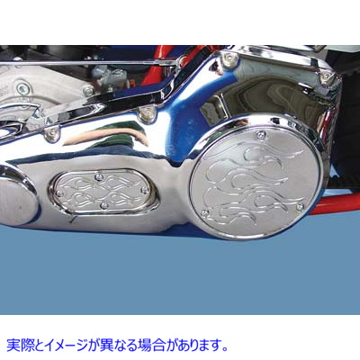 42-0817 3穴フレームダービーおよびオーバル検査セット クローム 3-Hole Flame Derby and Oval Inspection Set Chrome 取寄せ V