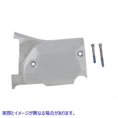 42-0843 トランスミッション スプロケット カバー トリム クローム 取寄せ Vツイン Transmission Sprocket Cover Trim Chrome (