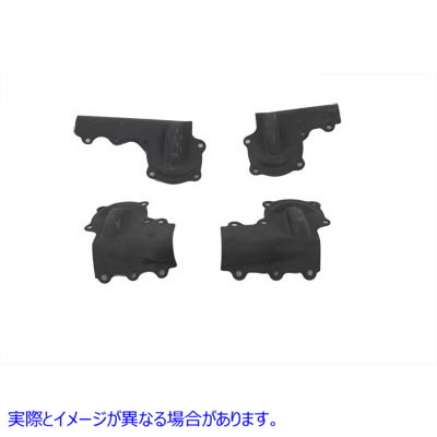 42-0854 ナックルヘッド ロッカー アーム カバー セット パーカーライズド Knucklehead Rocker Arm Cover Set Parkerized 取寄せ