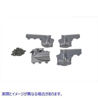 42-0863 レプリカ ロッカー アーム カバー セット クローム Replica Rocker Arm Cover Set Chrome 取寄せ Vツイン (検索用／