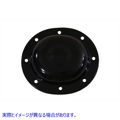 42-0870 レプリカ ディンプル スチール ダービー カバー ブラック 取寄せ Vツイン Replica Dimple Steel Derby Cover Black (検