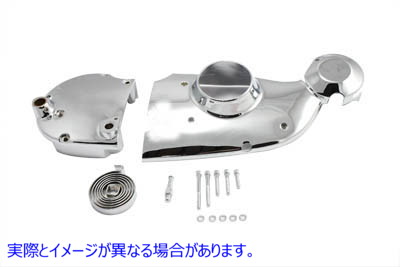 42-0897 クロームカムとスプロケットカバーキット 取寄せ Vツイン Chrome Cam and Sprocket Cover Kit (検索用／