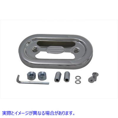 42-0927 電圧レギュレーターカバー クローム Voltage Regulator Cover Chrome 取寄せ Vツイン (検索用／74578-97