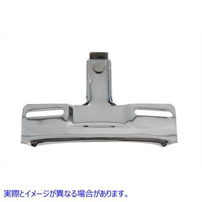 42-0966 ナンバープレートフレーム クロームビレット LEDトップランプ付き License Plate Frame Chrome Billet with LED Top Lam