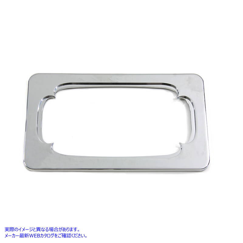 42-0998 ナンバー プレート フレーム ソーン スタイル クローム ビレット License Plate Frame Thorn Style Chrome Billet 取寄