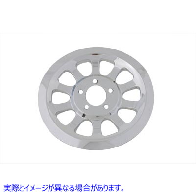 42-1014 アウタープーリーカバー 66歯 クローム Outer Pulley Cover 66 Tooth Chrome 取寄せ Vツイン (検索用／37757-07