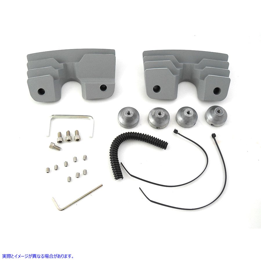 42-1154 ヘッドボルト＆スパークプラグカバーキット シルバー Head Bolt and Spark Plug Cover Kit Silver 取寄せ Vツイン (検索