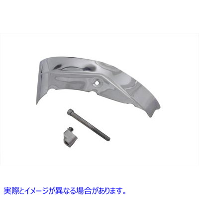 42-1171 クローム左側シリンダーベースカバー 取寄せ Vツイン Chrome Left Side Cylinder Base Cover (検索用／32729-07