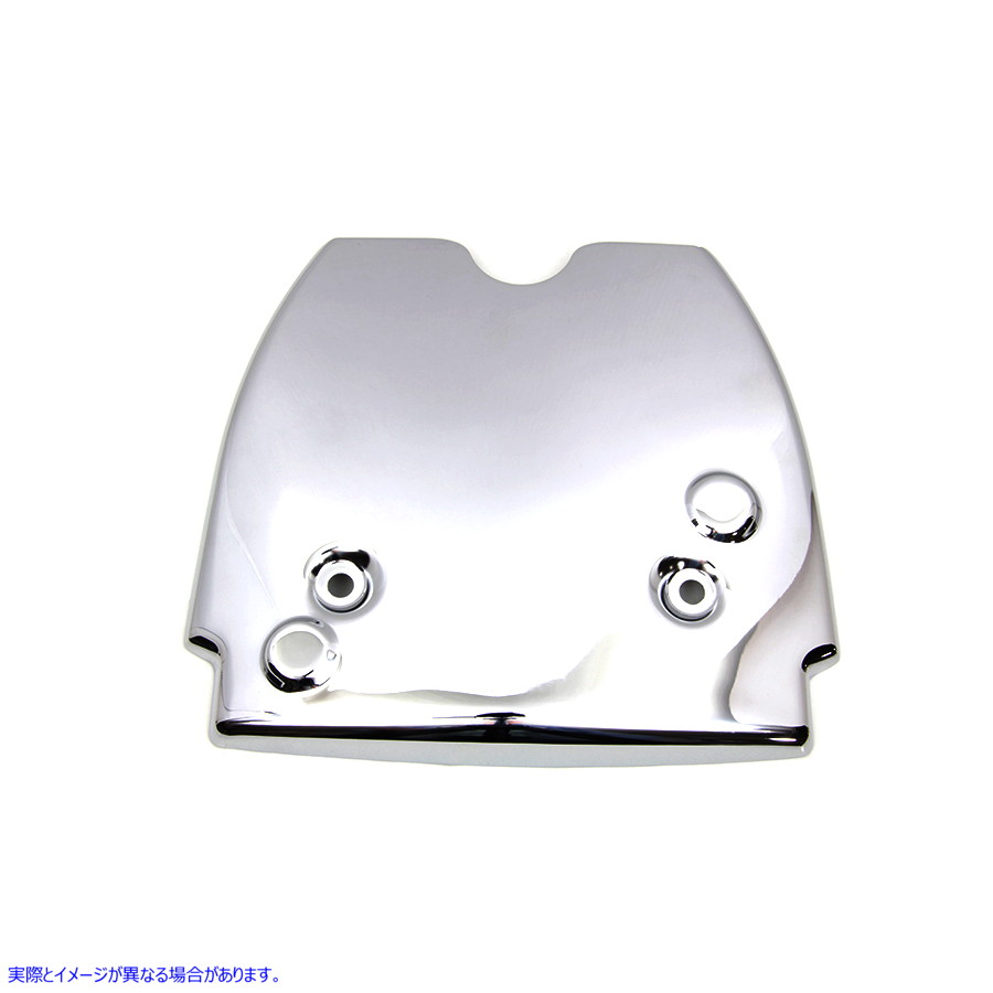 42-1375 バッテリートップフレームカバークローム 取寄せ Vツイン Battery Top Frame Cover Chrome (検索用／