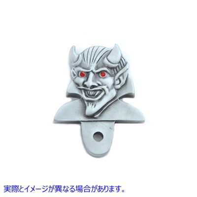 42-1523 悪魔のナンバープレートトッパー Devil License Plate Topper 取寄せ Vツイン (検索用／ V-Twin