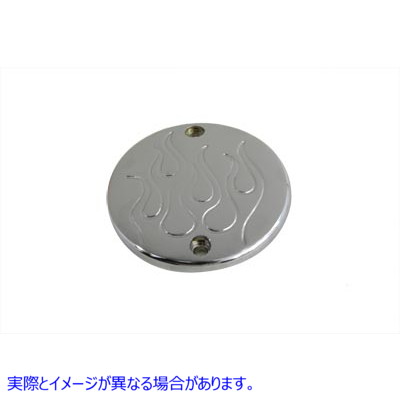 42-5522 クロームフレーム点火システムカバー Chrome Flame Ignition System Cover 取寄せ Vツイン (検索用／