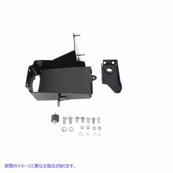 42-9129 バッテリーキャリアキット ブラック 取寄せ Vツイン Battery Carrier Kit Black (検索用／66205-65