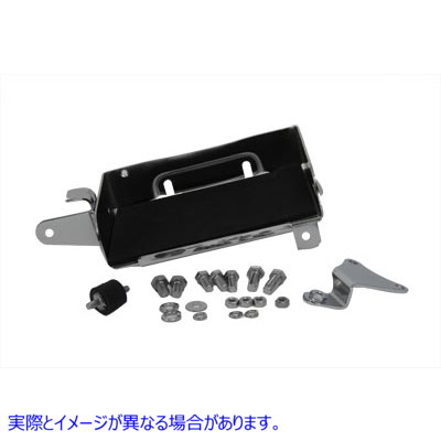 42-9911 クロームバッテリーキャリアキット 取寄せ Vツイン Chrome Battery Carrier Kit (検索用／66204-80