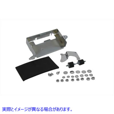 42-9917 クロームバッテリーキャリアキット 取寄せ Vツイン Chrome Battery Carrier Kit (検索用／66191-80