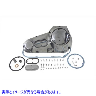 43-0045 アウタープライマリーカバーキットポリッシュ Outer Primary Cover Kit Polished 取寄せ Vツイン (検索用／