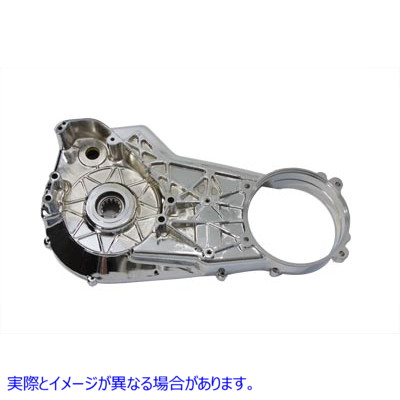 43-0162 クロームインナープライマリーカバー Chrome Inner Primary Cover 取寄せ Vツイン (検索用／60222-90C