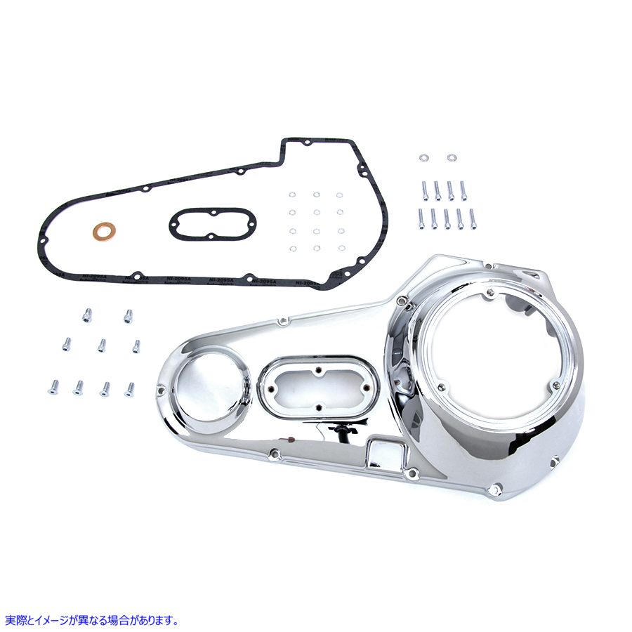 43-0230 クロームアウタープライマリーカバーキット Chrome Outer Primary Cover Kit 取寄せ Vツイン (検索用／60507-82A