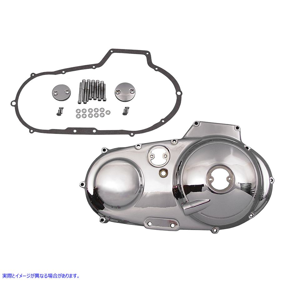 43-0234 クロームアウタープライマリーカバーキット 取寄せ Vツイン Chrome Outer Primary Cover Kit (検索用／