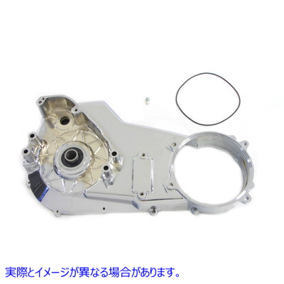 43-0244 クロームインナープライマリーカバーアセンブリ Chrome Inner Primary Cover Assembly 取寄せ Vツイン (検索用／60630-9