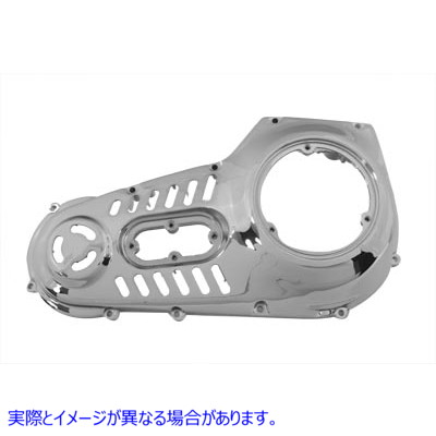 43-0252 ベント付きクロームアウタープライマリーカバー Vented Chrome Outer Primary Cover 取寄せ Vツイン (検索用／