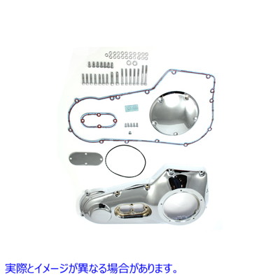 43-0264 クロームアウタープライマリーカバーキット Chrome Outer Primary Cover Kit 取寄せ Vツイン (検索用／60543-99