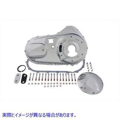 43-0275 クロームアウタープライマリーカバーキット 取寄せ Vツイン Chrome Outer Primary Cover Kit (検索用／