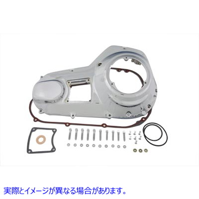 43-0340 クロームアウタープライマリーカバーキット Chrome Outer Primary Cover Kit 取寄せ Vツイン (検索用／